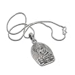 Shiva Pendant with Chain Silver Jewelry 1.25 inches