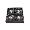 4 piece Black Ume Bowl Set