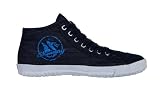 Shu Denim High Blue Canvas Unisex Sneaker by Shulong