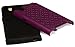 ZTE Zmax Case, Bastex Heavy Duty Hybrid Soft Black Silicone Cover Hard Purple Bling Design Case for ZTE Zmax Z970**INCLUDES SCREEN PROTECTOR**