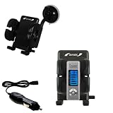 Cowon iAudio U2 Flexible Auto Windshield Holder with Car Charger - Uses Gomadic TipExchange