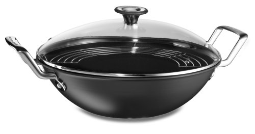 Tefal E95317 Jamie Oliver Wok ø 32 cm mit Glasdeckel 