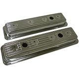 1987-UP Chevy GMC 5.0L & 5.7L Center Bolt Steel Valve Covers w  Bolts - Chrome by CFR Performance