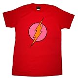  : DC COMICS FLASH "SOFT LOGO" Fine Woven Fitted Licensed Cotton Tee