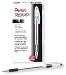 Office Products : Pentel R.S.V.P. Stick Ballpoint Pen, Medium Point, 1.0 mm Translucent Barrel, Black Ink (BK91-A), 12-Count