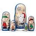 Charlie Brown Christmas Nesting Dolls Russian Santa