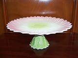 Pink Daisy Fine Porcelain Cake and Coockie Stand Plate -- Microwave and Dishwasher Safe -- 10