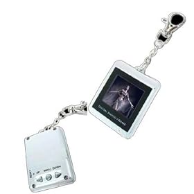 BV 1.5'' 1.5 Inch USB Mini Digital KEY Ring Chain Keychain Photo Picture Frame with 16MB Memory in silver colour