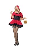 Leg Avenue 2Pc. Miss Lil’ Riding Hood Incl Mini Hood & Dress 83337(RED/BLACK,MEDIUM) Picture