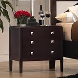 3 Drawer Nightstand Wenge Finish 650 Series - Lifestyle Solutions