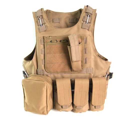 Coobl® tactical molle airsoft vest paintball combat so…