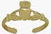 10 Karat Yellow Gold Claddagh Toe Ring