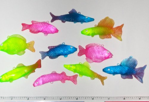 ~ 12 ~ Vinyl Fish SEA Ocean Animals ~ 2 to 2.5 