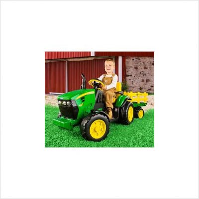 Peg Perego John Deere Ground Force Tractor with Trailer