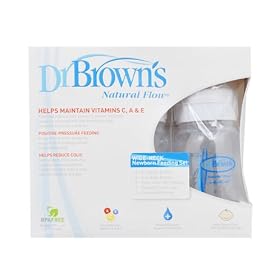 Dr. Brown's Natural Flow Wide Neck Newborn Feeding Set BPA Free