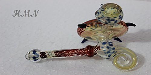 7" Sidegar Unique Bubbler - Handmade Art Incense Burner Pipe