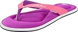 Adidas Women's Juuvi 2 FF Sandal,Ultra Purple/Ultra Pop/White/Black