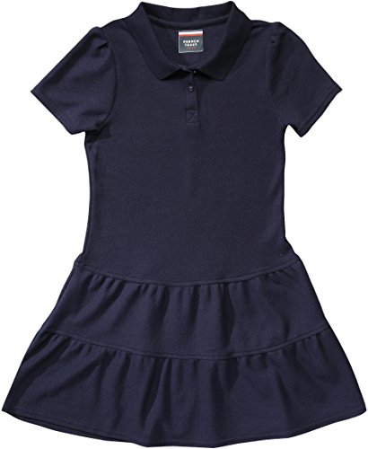 French Toast School Uniform Girls Ruffled Pique Polo Dress