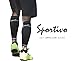 Sportivo Calf Compression Leg Sleeves (PAIR) - Moisture Wicking - Protection Against Shin Splints, Increase Circulation, Calf Recovery, Stabilize Muscle, and Decreased Muscle Soreness
