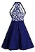 Cfanny Women's Sleeveless Sexy Lace Skater Cocktail Party Swing Dress