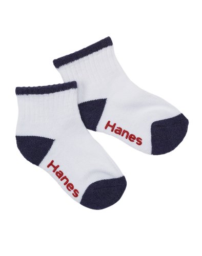 Hanes Toddler Boys Non-Skid Ankle Socks # 27/6 (6 Pairs)