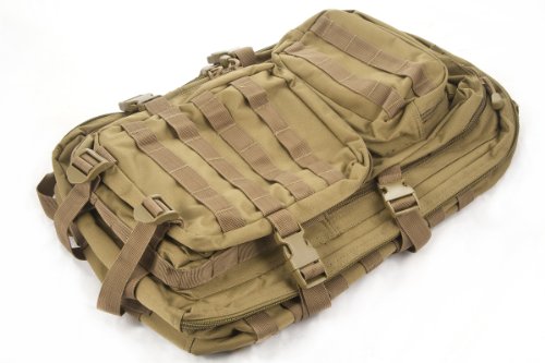 Camouflage Militaire Armée Sac à dos US assault pack 50L MOLLE Coyote
