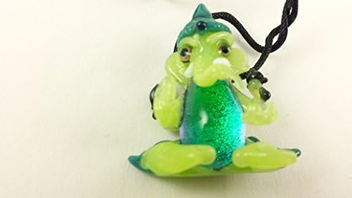 Ganesh (Green Slyme Body) - Glass Pendant Necklace