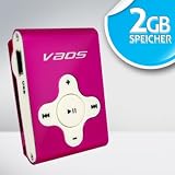 41qbyZ9tYkL. SL160  VAOS Mini Clip MP3 Player x Sports 2GB 2 GB MP3 VS1000 pink