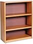 Safco Value Mate Series Bookcase, 3 Shelves, 31-3/4 W by 13-1/2 D by 41 H, Medium Oak