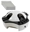 Smokeless Ashtray for Cigars and Cigarettes with Bonus pack of 6 Replacement Carbon Filters - Black