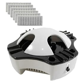 Smokeless Ashtray for Cigars and Cigarettes with Bonus pack of 6 Replacement Carbon Filters