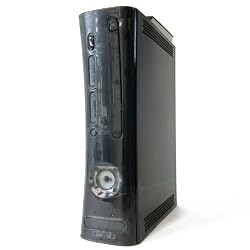 Xbox 360 CLEAR GHOST CASE - SMOKE CASE/HDMI/BLUE LIGHTS