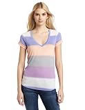 Splendid Women's V-Neck Roll Cuff Tee