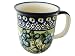 UNIKAT Polish Pottery 12 oz Mug 160-Art Grapes, Blue Flower
