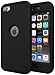 SLMY iPod Touch 7 Case,iPod Touch 6 Case, (TM) Heavy Duty High Impact Armor Case Cover Protective Case for Apple iPod Touch 5/6/7th Generation Black/Black