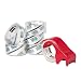 Scotch Packaging Tape, 1.88 Inches x 54.6 Yards, 6 Rolls of Tape and DP300-RD Dispenser (3850-6BD)