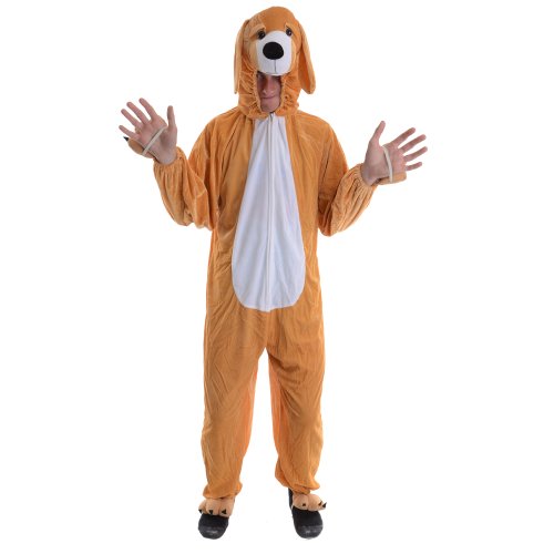 Puppy Dog Adult Animal Fancy Dress Halloween Costume OS Cheap Discount