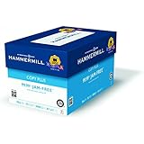 Hammermill Copy Plus Multipurpose Inkjet & Laser Paper, 8 1/2" x 11" Letter, 92 Bright White, 20 lb., 5000 Sheets/Case Carton (105007)