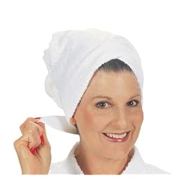 Click here to buy Leachco Turbini - Towel Wrap For Hair - White by Leachco.