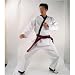 41qc7T2lcyL. SL75  BMA White With Black Trim Ribbed Fabric Karate Uniform