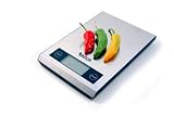 eKitch Electronic Digital Kitchen Scales - slim, stainless steel