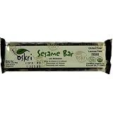 Oskri Organics Black Sesame Bar, 1.9-Ounce Bars (Pack of 18)