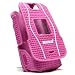 PINK SKIN GEOMETRIC WEAVED FLIP CELL PHONE CASE