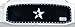 RBP 251459 RX Series Black Studded Frame Main Grille, (1 Piece)