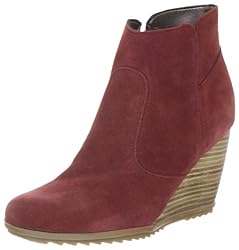 ESPRIT Tayla Wedge Bootie H10480, Damen Fashion Halbstiefel & Stiefeletten, Rot (bordeaux mouline 619), EU 36