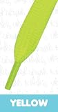 Flat Coloured Skate Shoelaces - NEON YELLOW 11mm x 120cm