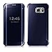 Hovisi Luxurious Shiny Flip Case Cover Samsung Galaxy S7 Edge (Darkblue)