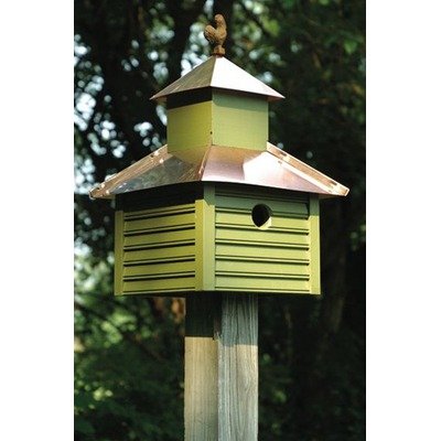 Bird House w Smoke Rooster Finial