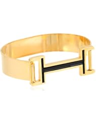 Isaac Mizrahi "Chain Gang" Signature Enamel Cuff Bracelet, 2.6"