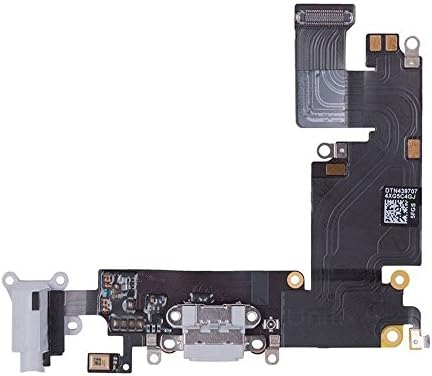 iphone 6 Plus Flex Cable Charing Port Grey,For iphone Health(TM)Dock Connector USB Charging Port Flex Cable Microphone Audiojack Antenna and Home button connector for iphone 6 Plus 5.5 inch